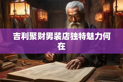 吉利聚财男装店独特魅力何在