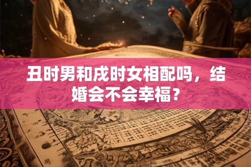 丑时男和戌时女相配吗，结婚会不会幸福？
