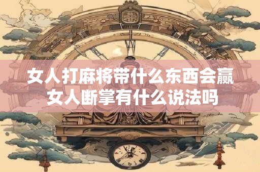 女人打麻将带什么东西会赢 女人断掌有什么说法吗