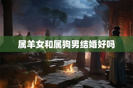 属羊女和属狗男结婚好吗