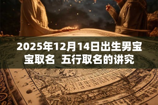 2025年12月14日出生男宝宝取名  五行取名的讲究