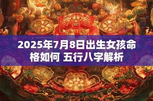 2025年7月8日出生女孩命格如何 五行八字解析
