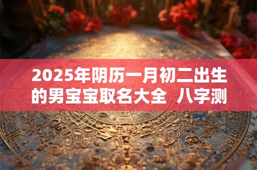 2025年阴历一月初二出生的男宝宝取名大全  八字测算
