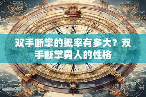 双手断掌的概率有多大？双手断掌男人的性格