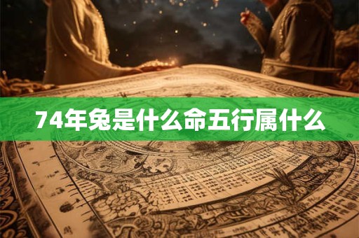74年兔是什么命五行属什么