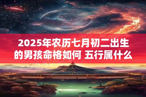 2025年农历七月初二出生的男孩命格如何 五行属什么
