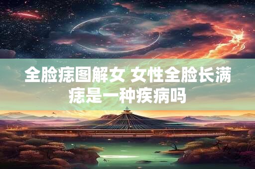 全脸痣图解女 女性全脸长满痣是一种疾病吗