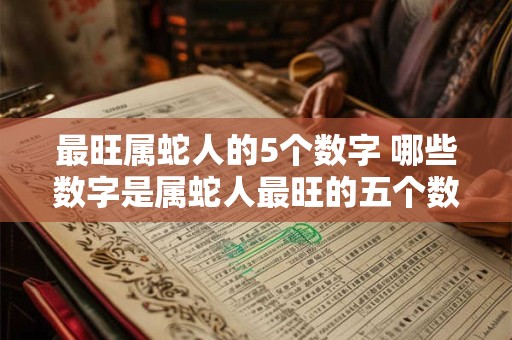 最旺属蛇人的5个数字 哪些数字是属蛇人最旺的五个数字