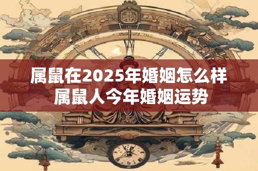 属鼠在2025年婚姻怎么样 属鼠人今年婚姻运势