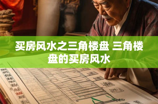 买房风水之三角楼盘 三角楼盘的买房风水