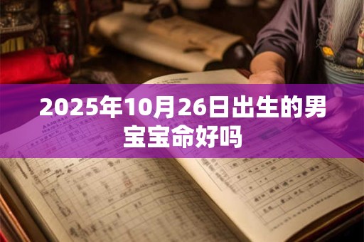 2025年10月26日出生的男宝宝命好吗