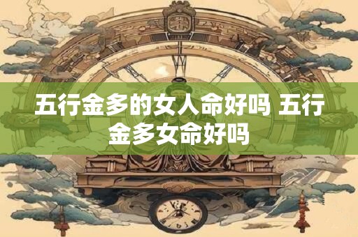 五行金多的女人命好吗 五行金多女命好吗