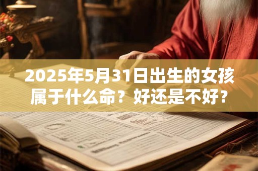 2025年5月31日出生的女孩属于什么命？好还是不好？