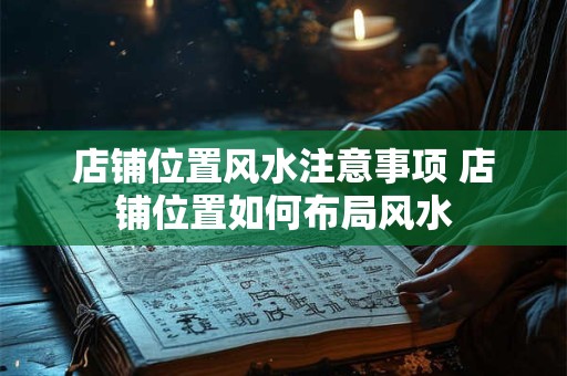 店铺位置风水注意事项 店铺位置如何布局风水