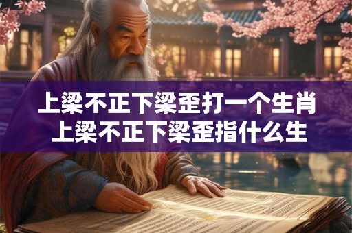 上梁不正下梁歪打一个生肖 上梁不正下梁歪指什么生肖