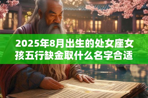 2025年8月出生的处女座女孩五行缺金取什么名字合适？
