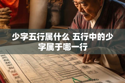 少字五行属什么 五行中的少字属于哪一行