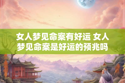 女人梦见命案有好运 女人梦见命案是好运的预兆吗