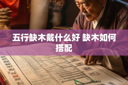 五行缺木戴什么好 缺木如何搭配