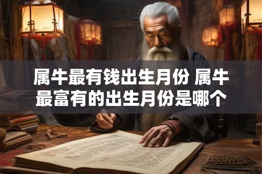 属牛最有钱出生月份 属牛最富有的出生月份是哪个
