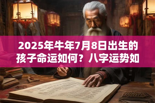 2025年牛年7月8日出生的孩子命运如何？八字运势如何