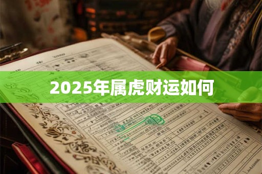 2025年属虎财运如何