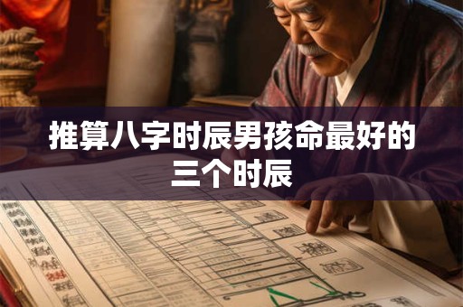 推算八字时辰男孩命最好的三个时辰