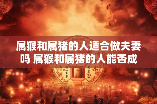 属猴和属猪的人适合做夫妻吗 属猴和属猪的人能否成为理想夫妻