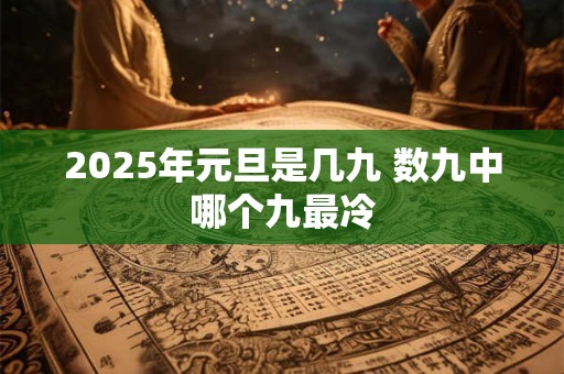 详细阅读:2025年元旦是几九 数九中哪个九最冷 2025年元旦是几九 数九中哪个九最冷