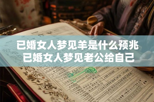 已婚女人梦见羊是什么预兆 已婚女人梦见老公给自己钱