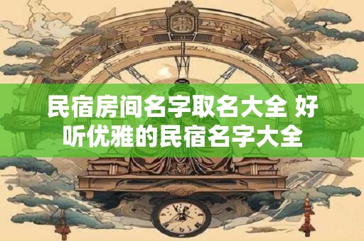 民宿房间名字取名大全 好听优雅的民宿名字大全