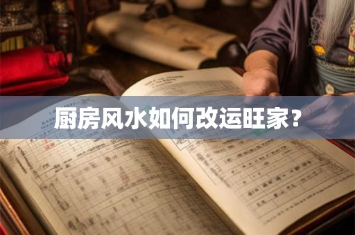 厨房风水如何改运旺家？