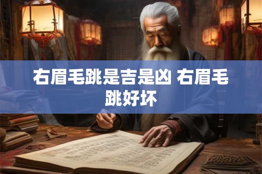 右眉毛跳是吉是凶 右眉毛跳好坏