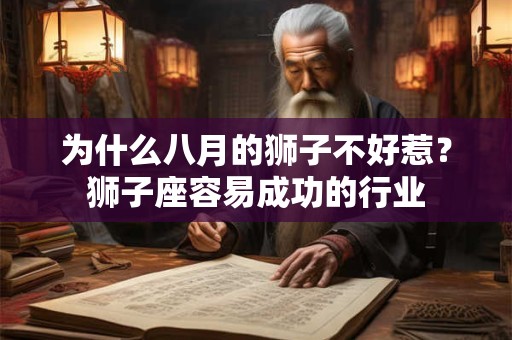 为什么八月的狮子不好惹？狮子座容易成功的行业