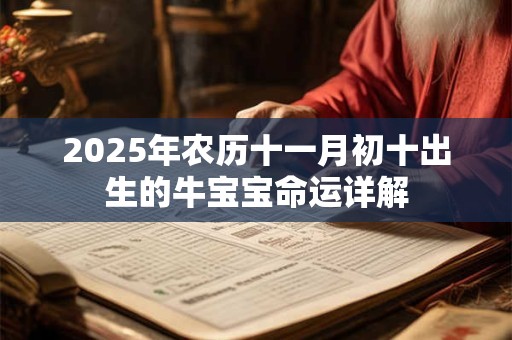 2025年农历十一月初十出生的牛宝宝命运详解