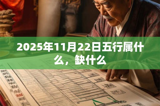 2025年11月22日五行属什么，缺什么