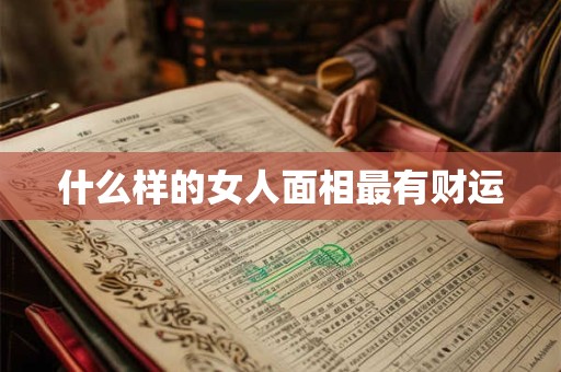 什么样的女人面相最有财运