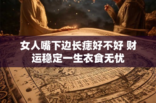 女人嘴下边长痣好不好 财运稳定一生衣食无忧