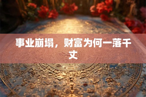 事业崩塌，财富为何一落千丈
