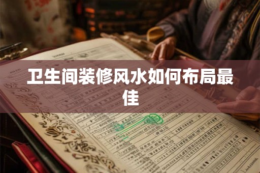 详细阅读:卫生间装修风水如何布局最佳 卫生间装修风水如何布局最佳