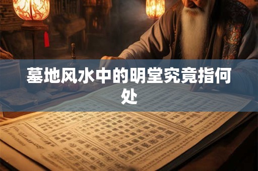 墓地风水中的明堂究竟指何处