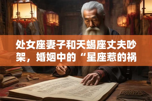 处女座妻子和天蝎座丈夫吵架，婚姻中的“星座惹的祸