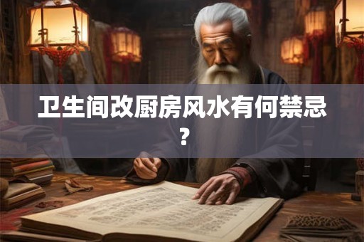 卫生间改厨房风水有何禁忌？