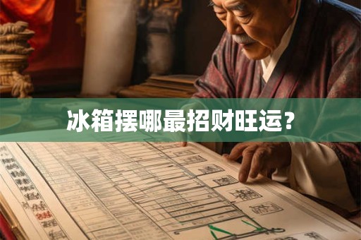 冰箱摆哪最招财旺运？