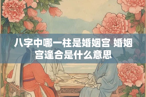 八字中哪一柱是婚姻宫 婚姻宫逢合是什么意思