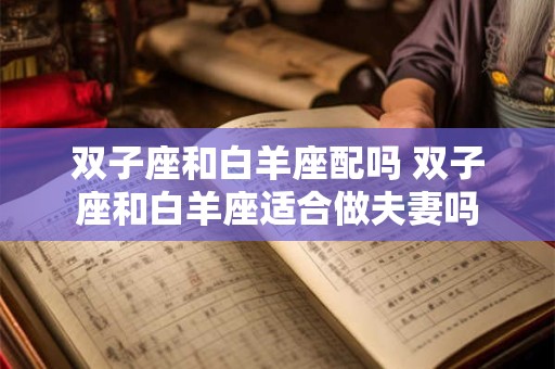 双子座和白羊座配吗 双子座和白羊座适合做夫妻吗