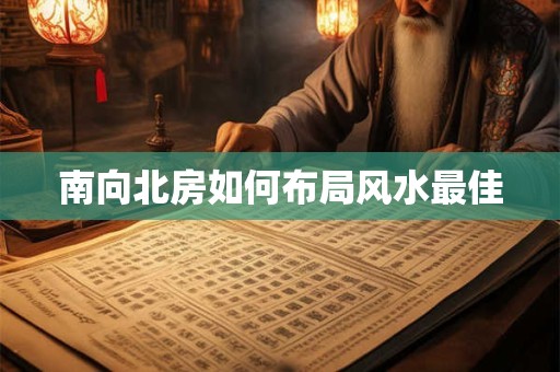 南向北房如何布局风水最佳