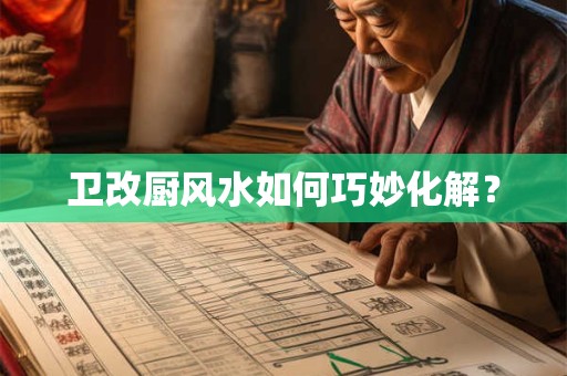 卫改厨风水如何巧妙化解？