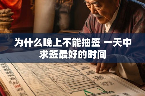 为什么晚上不能抽签 一天中求签最好的时间