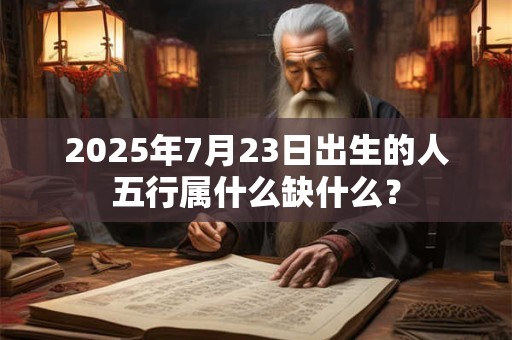 2025年7月23日出生的人五行属什么缺什么？
